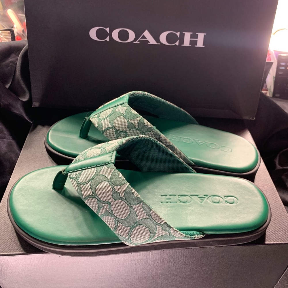 Coach signature men’s flip flops